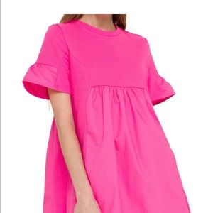 English Factory Fuchsia Dress, medium